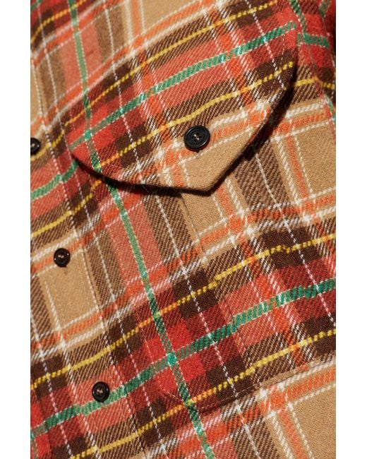 DSquared² Brown Checked Pattern Shirt for men