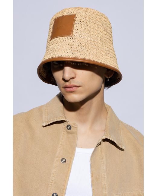 Jacquemus Natural 'Soli' Woven Hat