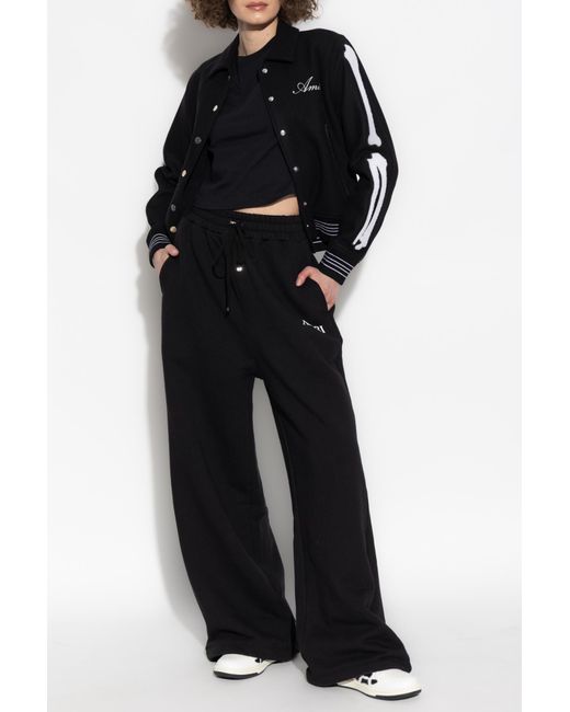 Amiri Black Jacket With Logo