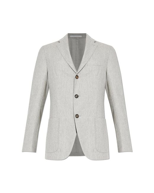 Eleventy White Wool Blazer for men