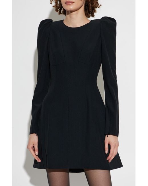 alexander mcqueen long sleeve dress Buy Alexander McQueen Long Sleeve Wool & Silk Blend Dress - Lust Red At 60% Off