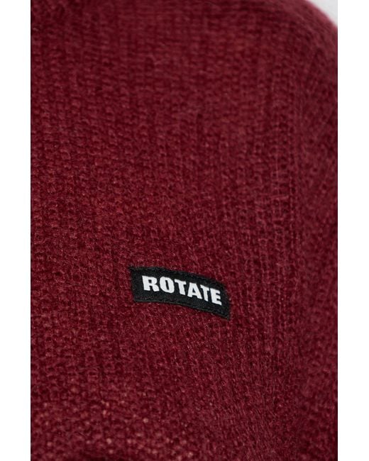 ROTATE BIRGER CHRISTENSEN Red Sweater With Logo