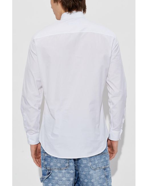 DSquared² White Shirt With Patch for men
