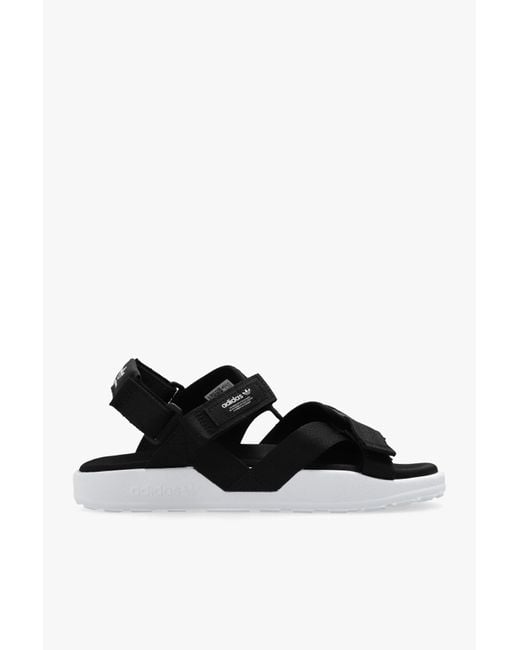 Adidas Originals Black ‘Adilette Adv’ Sandals