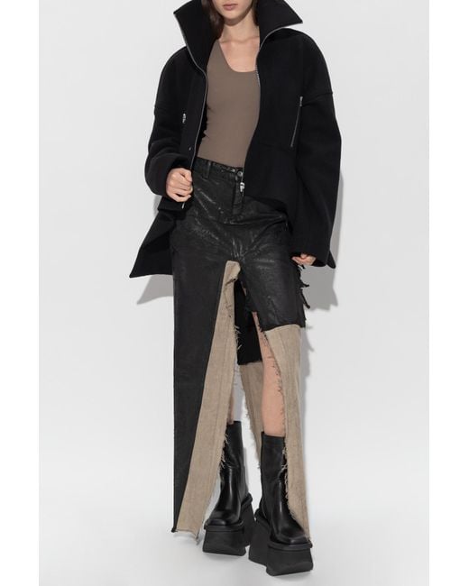 Rick Owens Black Wool Jacket 'Draculimo'