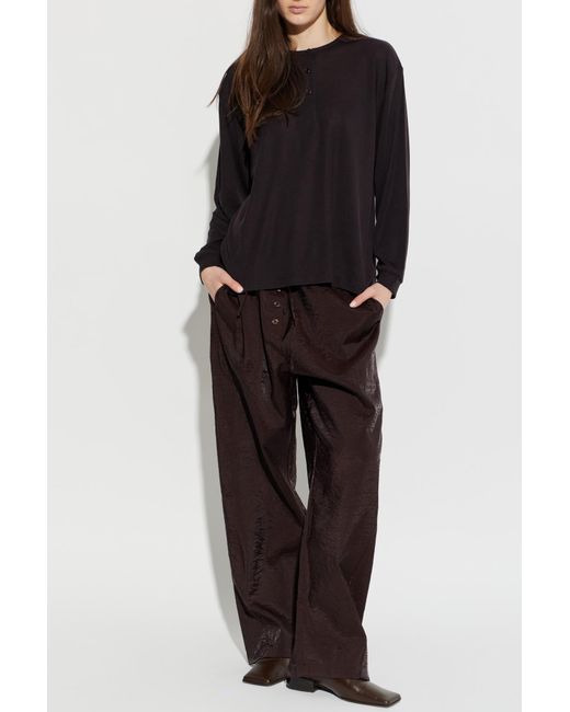 Studio Nicholson Brown 'Hera' Trousers
