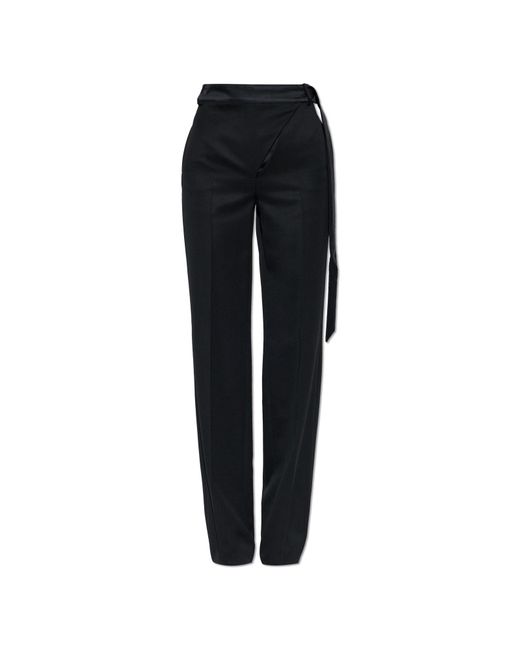 The Attico Black Creased Trousers