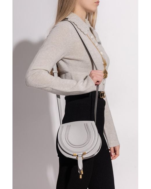 Chloé White Small Marcie Bag
