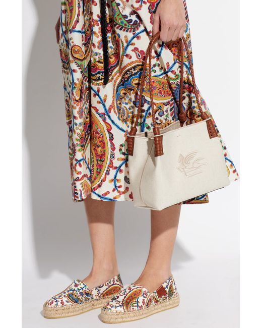 Etro Natural Libra Small Shopper Bag