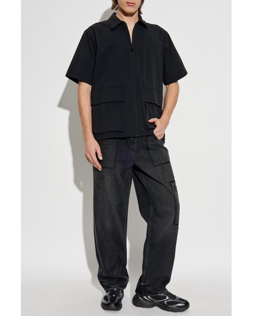Rag & Bone Black Shirt With Pockets for men