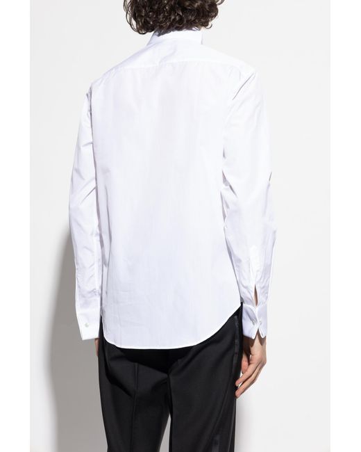 Emporio Armani White Tuxedo Shirt for men