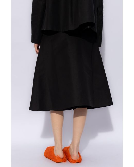 Marni Black Cotton Skirt,