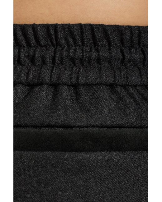 Sease Black Wool Trousers for men
