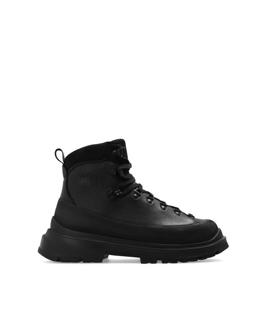 Canada Goose 'journey' Leather Ankle Boots in Black for Men | Lyst