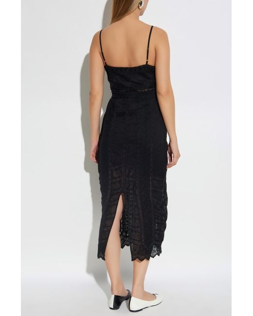 LoveShackFancy Black Dress "Celadine"