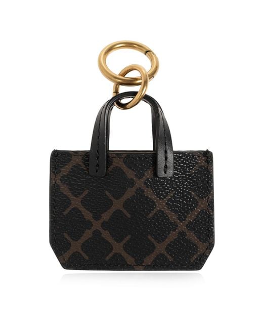 By Malene Birger Black Keyring With Pouch 'Ada'
