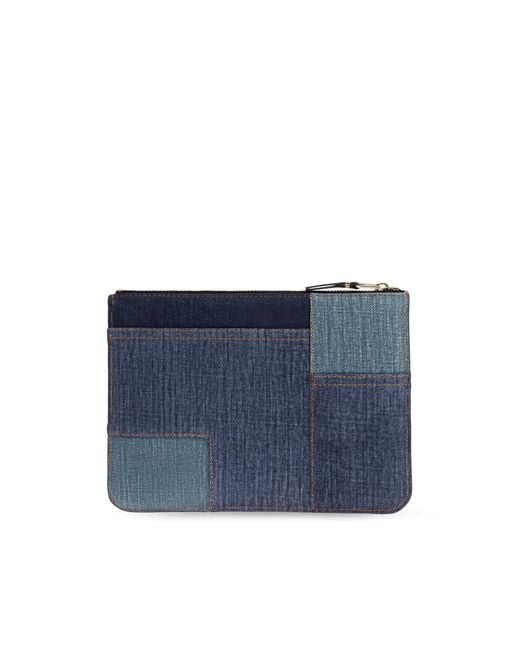 Comme des Garçons Blue Leather Pouch