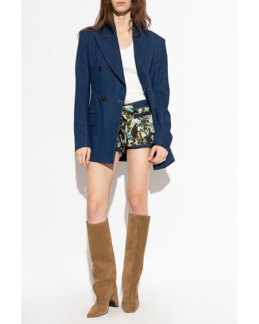 DSquared² Green Printed Shorts