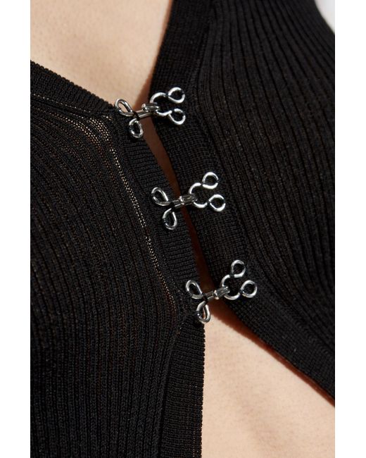 DSquared² Black Ribbed Cardigan