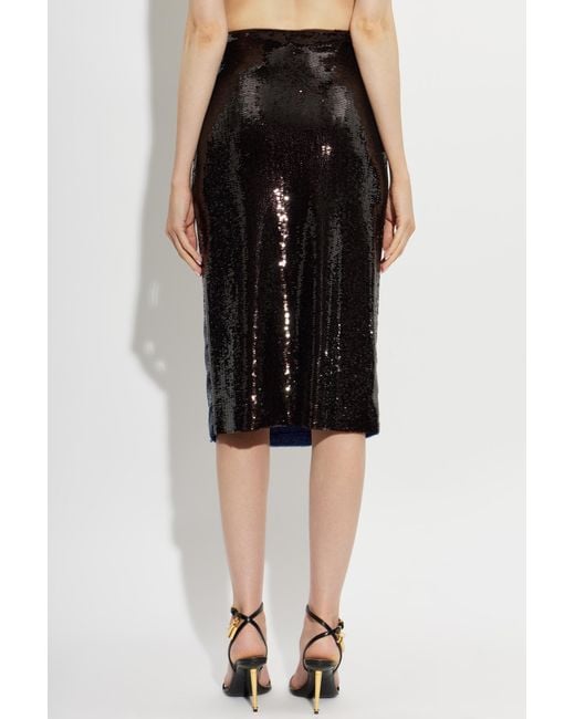 Tom Ford Black Sequin Skirt