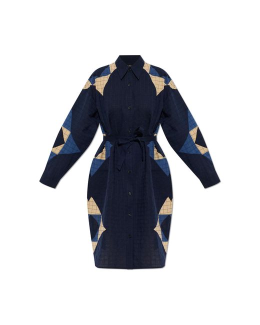A.P.C. Blue Shirt Dress