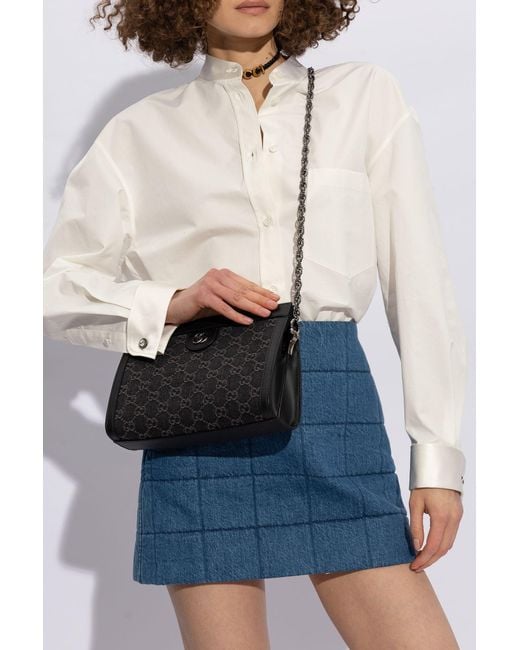 Gucci 'ophidia Small' Shoulder Bag, in Black Lyst