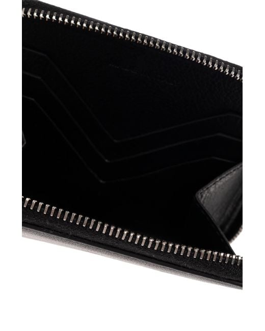 Rick Owens Black Leather Wallet