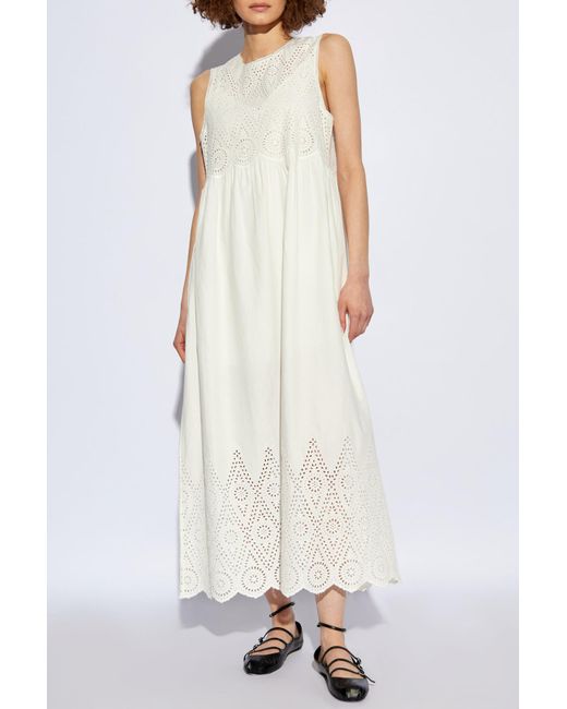 Posse White Cotton Dress 'louisa',