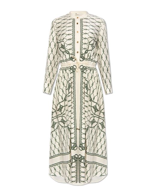 Tory Burch White Silk Dress,