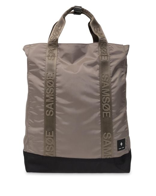 Samsøe & Samsøe Brown Backpack With Logo, for men