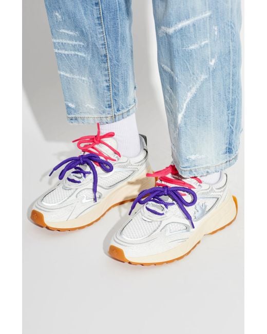 DSquared² White "Sprinter" Sports Shoes