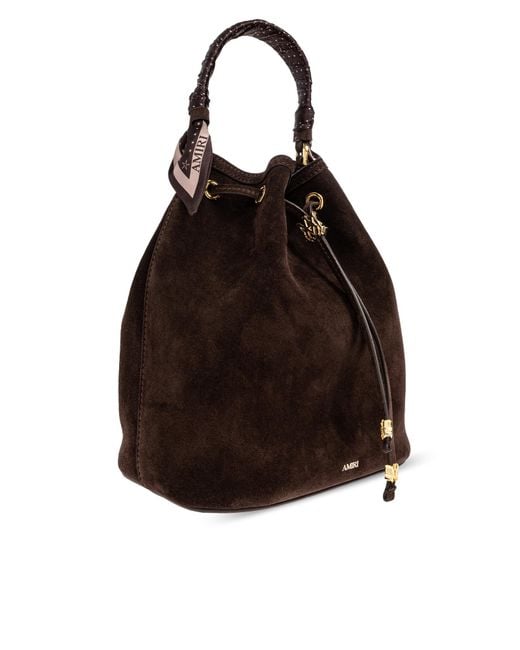 Amiri Black Suede Handbag