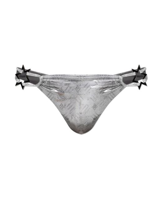 M I S B H V Gray Bikini Bottom