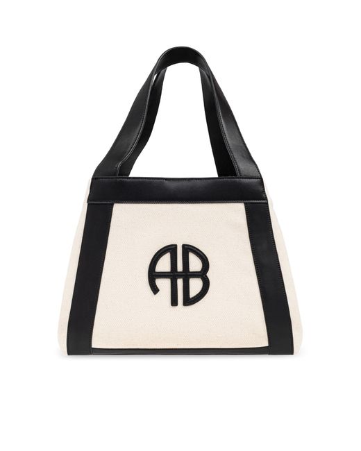Anine Bing Black Cara Shopper Bag,
