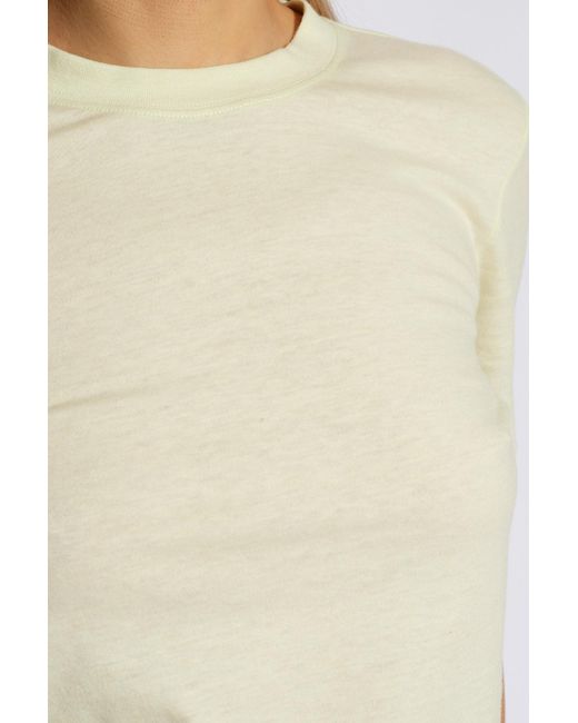 Yves Salomon White Cotton T-shirt,