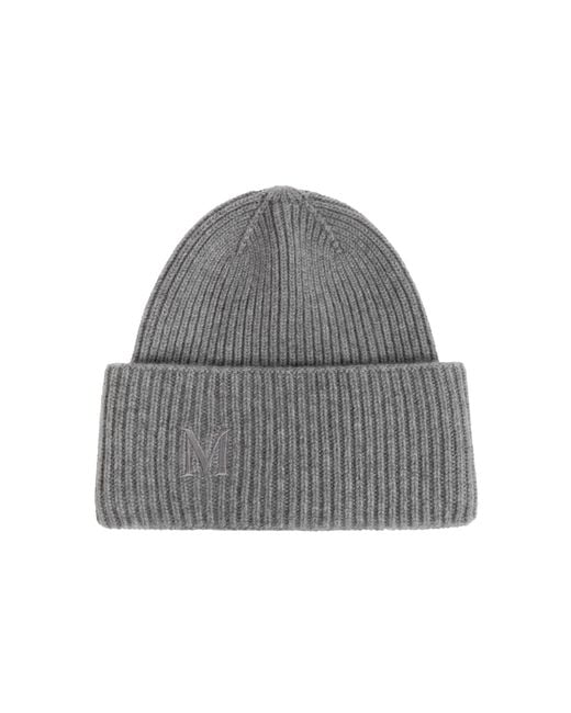 Max Mara Gray Cashmere Hat 'Retina'