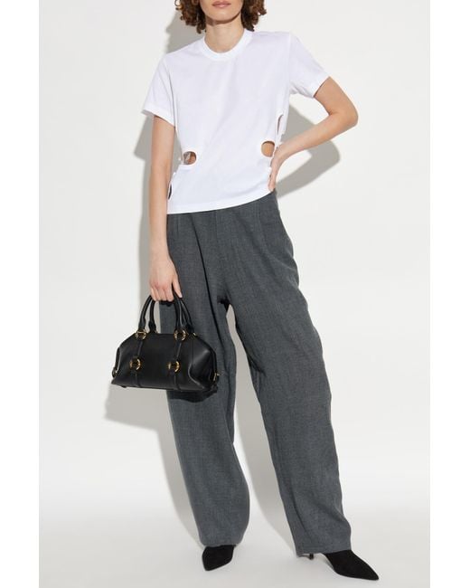 Comme des Garçons White Top With Decorative Cut-Outs