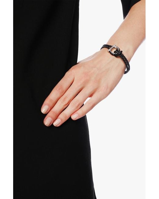 Ferragamo Black G Frame Bracelet