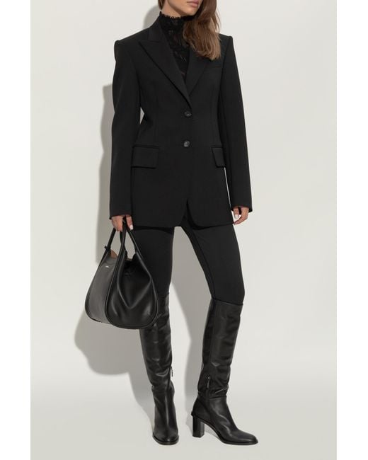 Max Mara Black Leather Boots