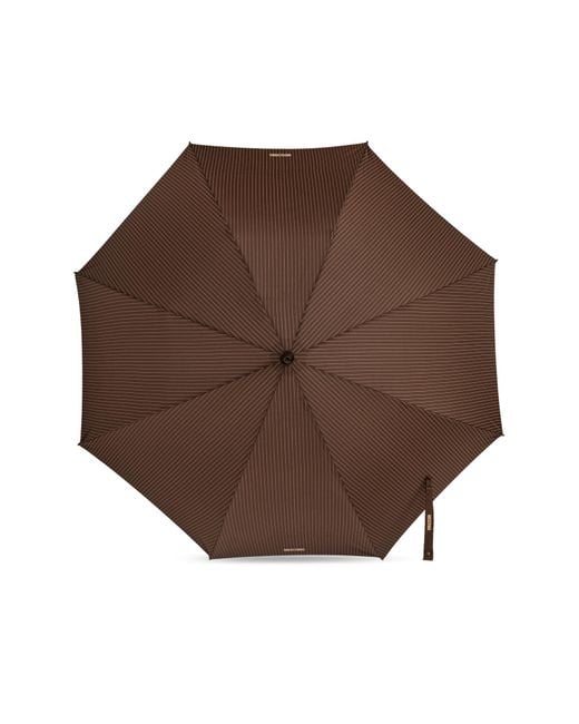 Moschino Brown Patterned Umbrella