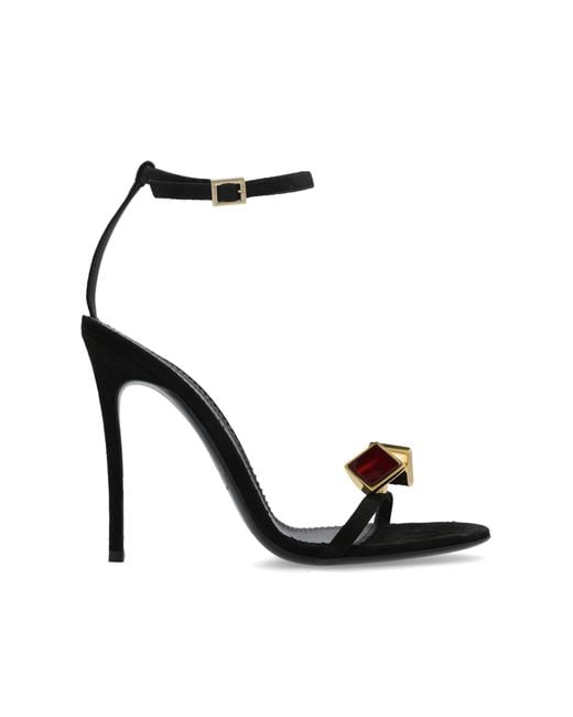 DSquared² Black Heeled Sandals Icon Clubbing