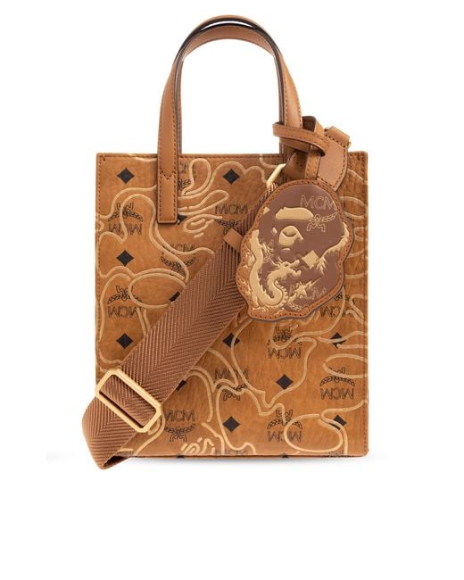 Bape leather hotsell tote bag