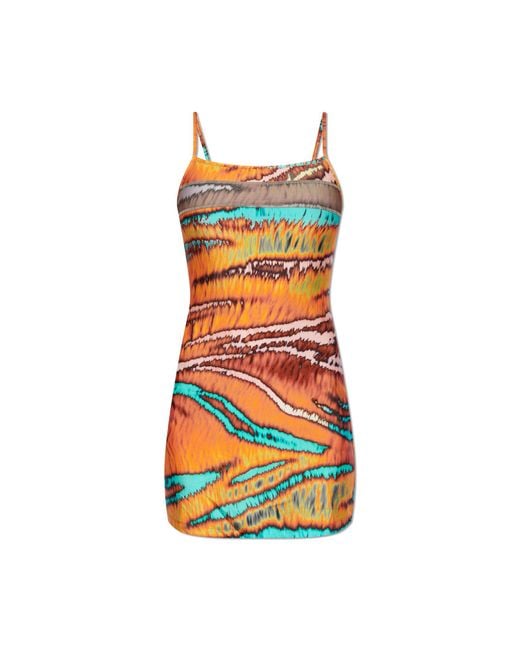 DIESEL Orange Dress D-Niws