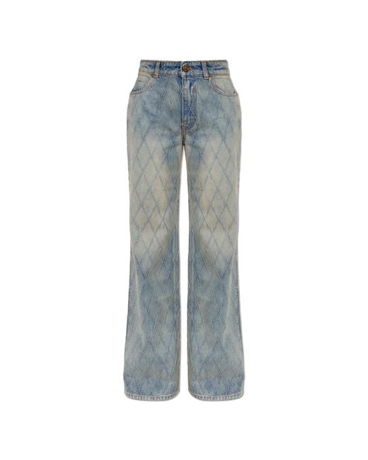 Balmain Blue Jeans With 'Vintage' Effect