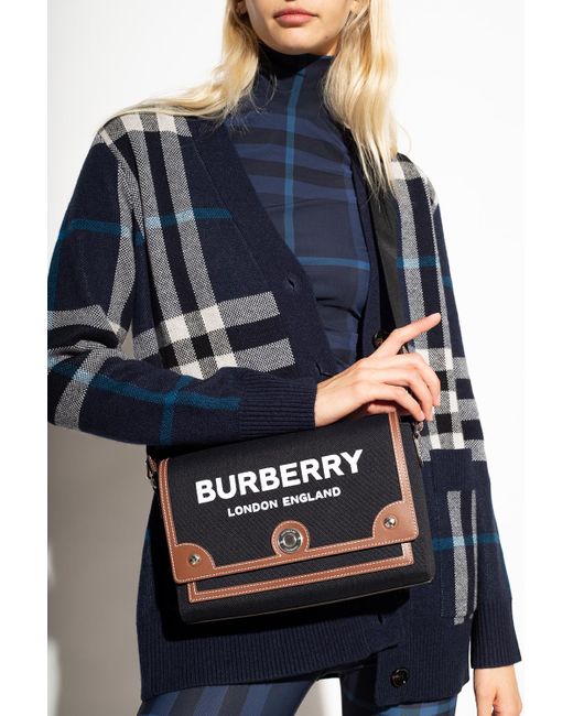 Burberry 'note Medium' Shoulder Bag in Blue Lyst