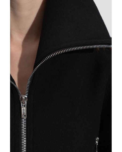 Rick Owens Black Wool Jacket 'Draculimo'