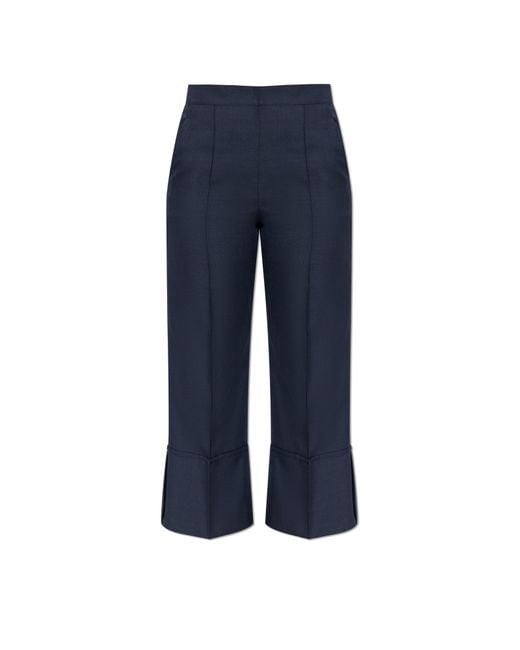 Theory Blue Creased Trousers