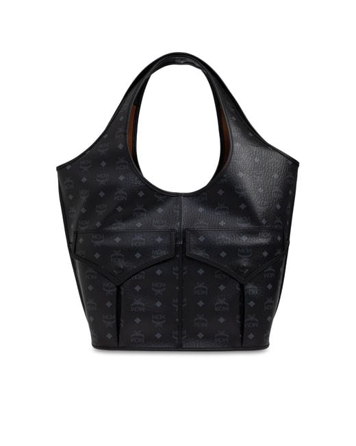 MCM Black Shopper Bag