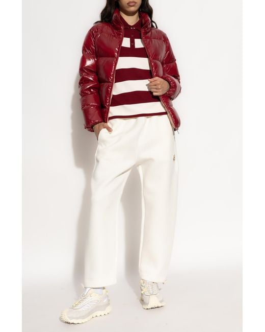 Moncler Red Polo With Logo