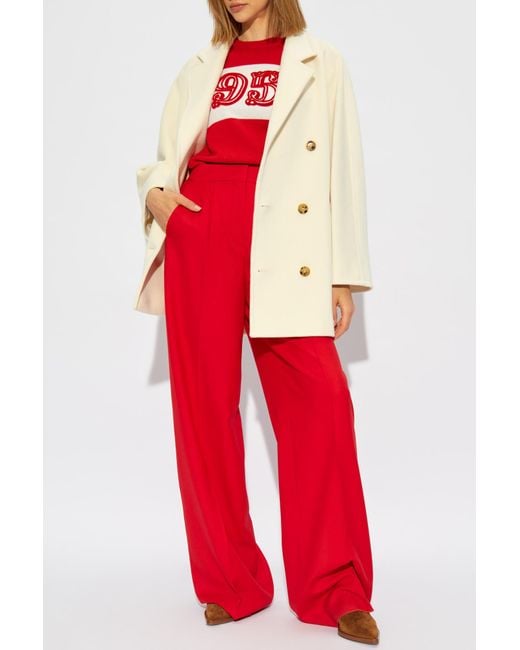 Max Mara Natural Short Coat 'Rebus'